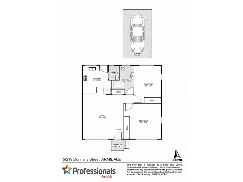 5/219 Donnelly Street, Armidale NSW 2350 Floorplan