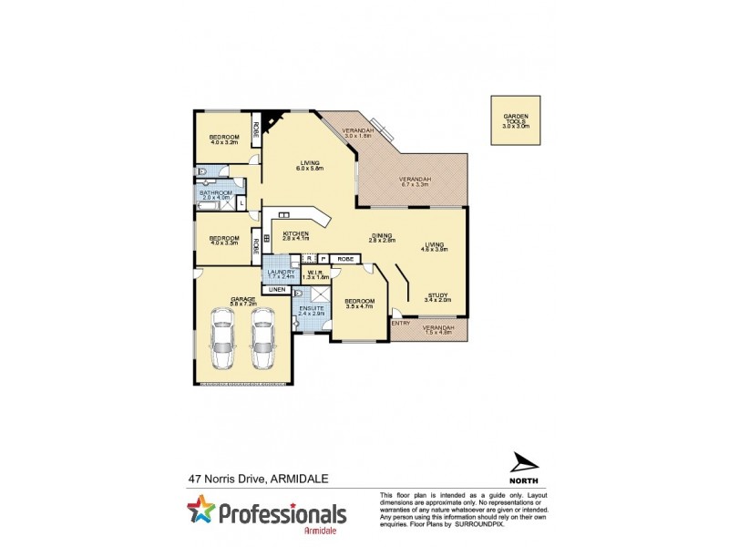 47 Norris Drive, Armidale NSW 2350 Floorplan