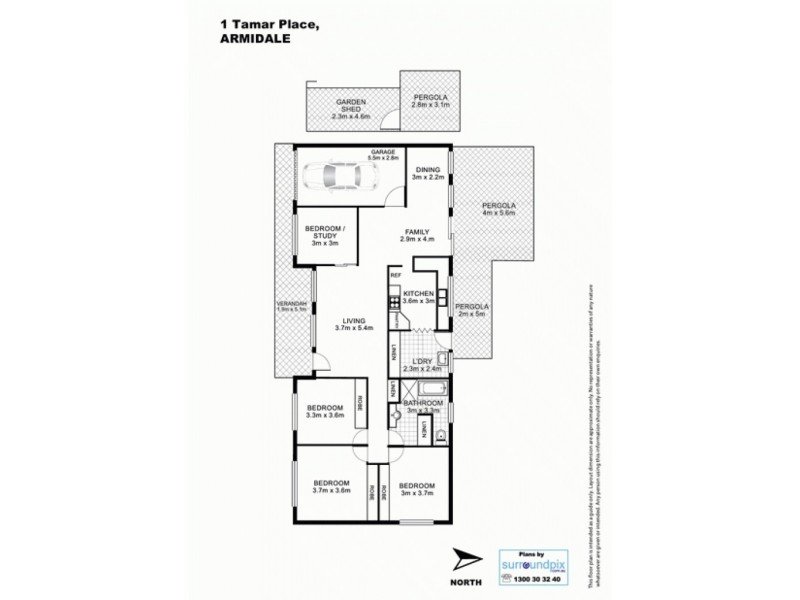 1 Tamar Place, Armidale NSW 2350 Floorplan