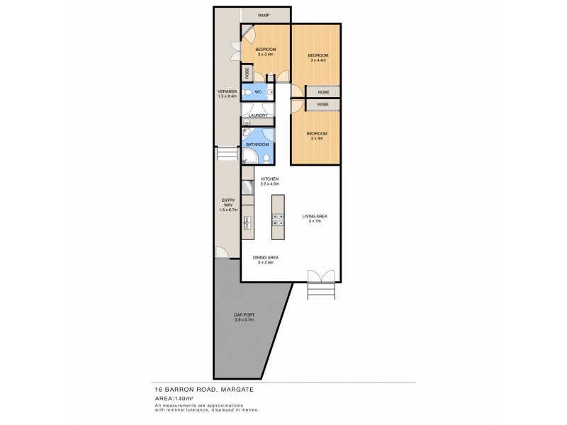 16 Barron Road, Margate QLD 4019 Floorplan