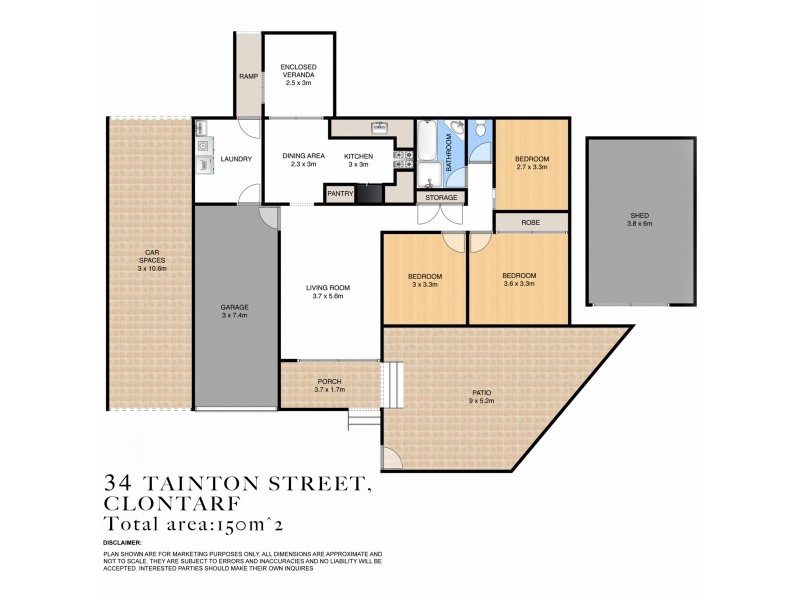 34 Tainton Street, Clontarf QLD 4019 Floorplan