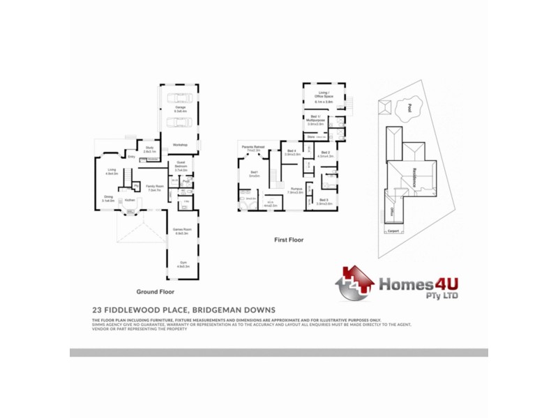 23 Fiddlewood Place, Bridgeman Downs QLD 4035 Floorplan