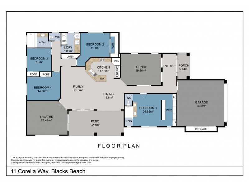 11 Corella Way, Blacks Beach QLD 4740 Floorplan