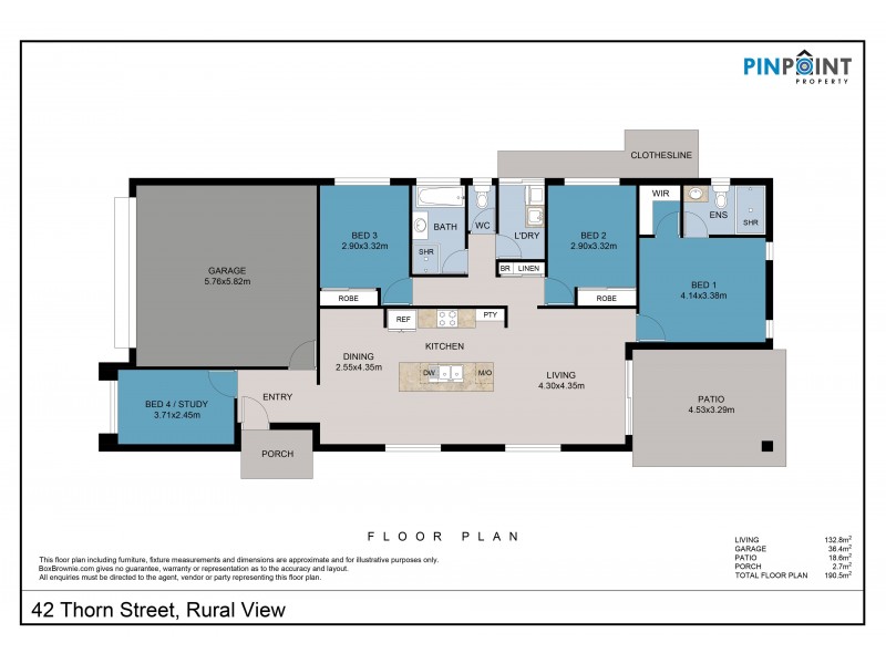42 Thorn Avenue, Rural View QLD 4740 Floorplan