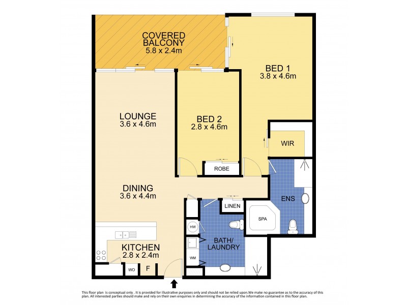 307/98 Alexandra Parade, Alexandra Headland QLD 4572 Floorplan