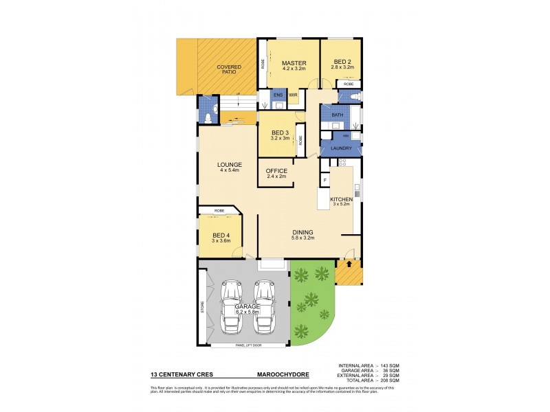 13 Centenary Crescent, Maroochydore QLD 4558 Floorplan