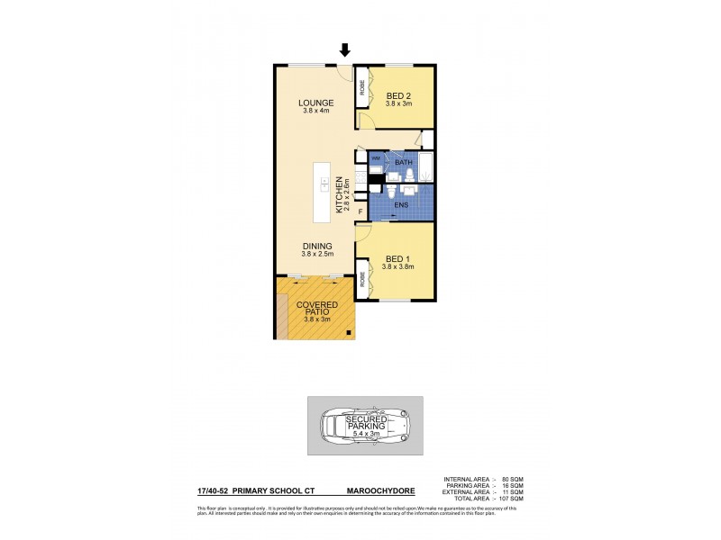 17/40-54 Primary School Court, Maroochydore QLD 4558 Floorplan