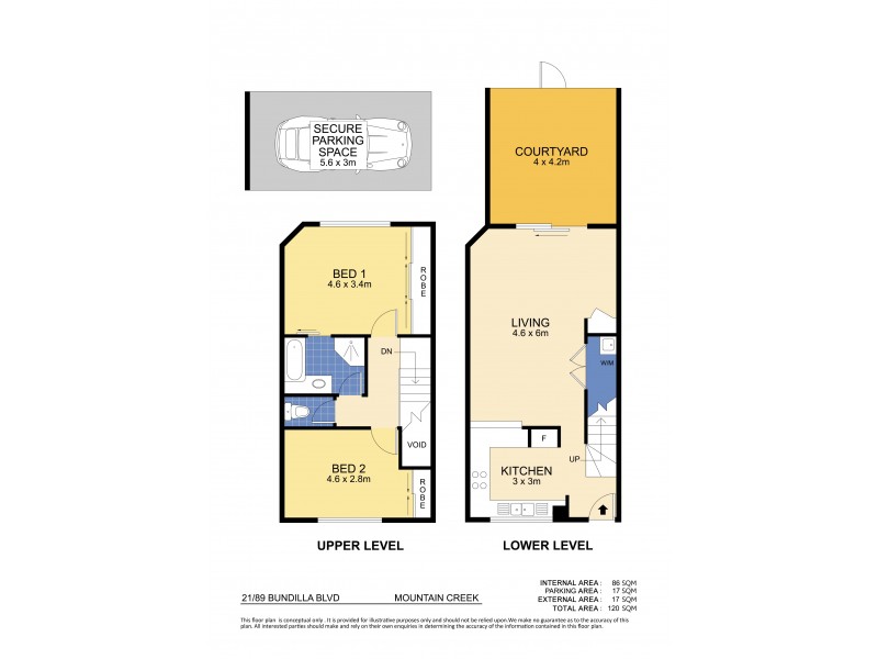 21/89 Bundilla Boulevard, Mountain Creek QLD 4557 Floorplan