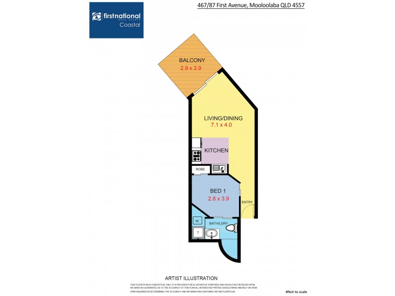 467/87 First Avenue, Mooloolaba QLD 4557 Floorplan
