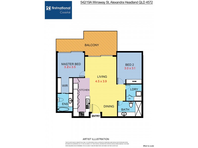 542/19a Wirraway Street, Alexandra Headland QLD 4572 Floorplan