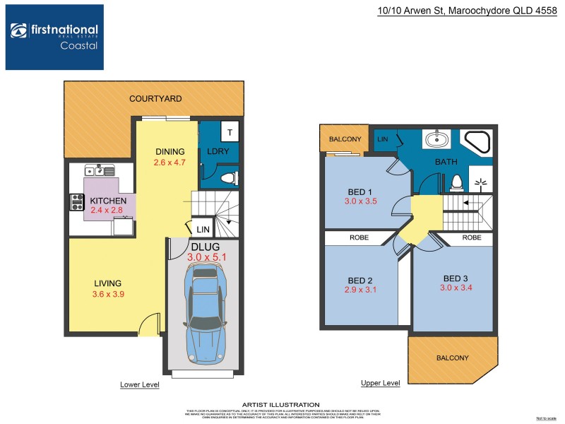 10/8 Arwen Street, Maroochydore QLD 4558 Floorplan