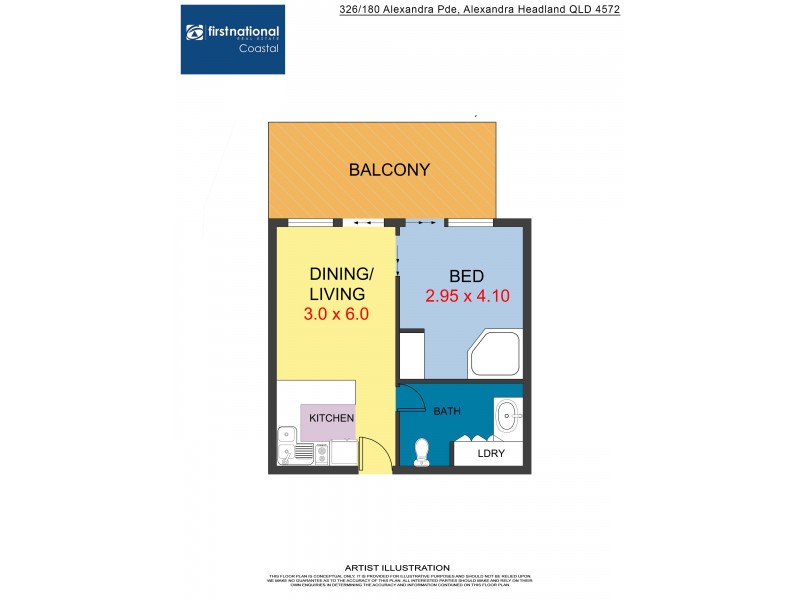 326/180 Alexandra Parade, Alexandra Headland QLD 4572 Floorplan