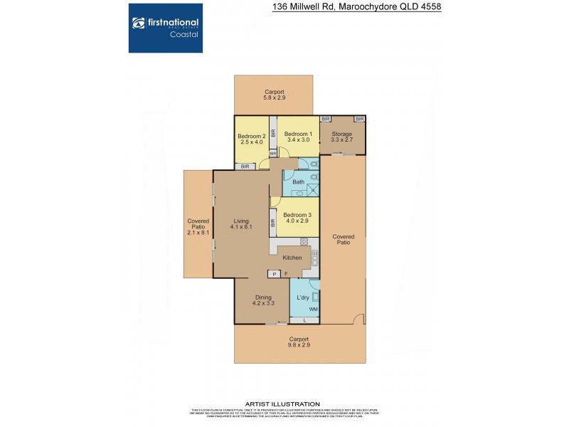 136 Millwell Road, Maroochydore QLD 4558 Floorplan