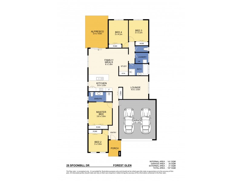 29 Spoonbill Drive, Forest Glen QLD 4556 Floorplan