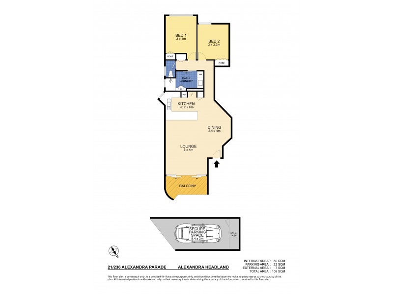 21/236 Alexandra Parade, Alexandra Headland QLD 4572 Floorplan