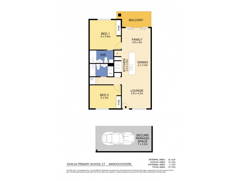 55/40 Primary School Court, Maroochydore QLD 4558 Floorplan
