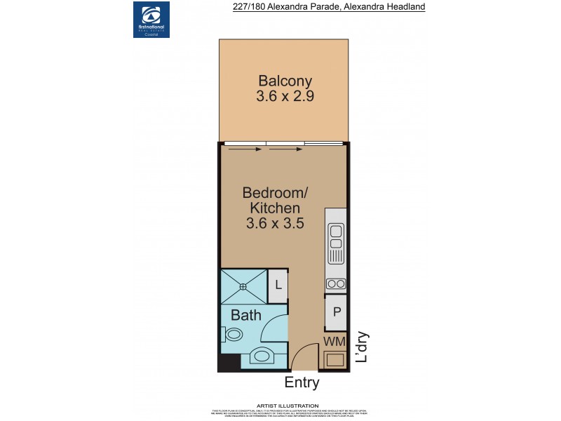 227/180 Alexandra Parade, Alexandra Headland QLD 4572 Floorplan