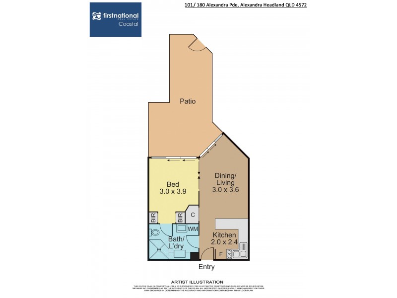 101/180 Alexandra Parade, Alexandra Headland QLD 4572 Floorplan