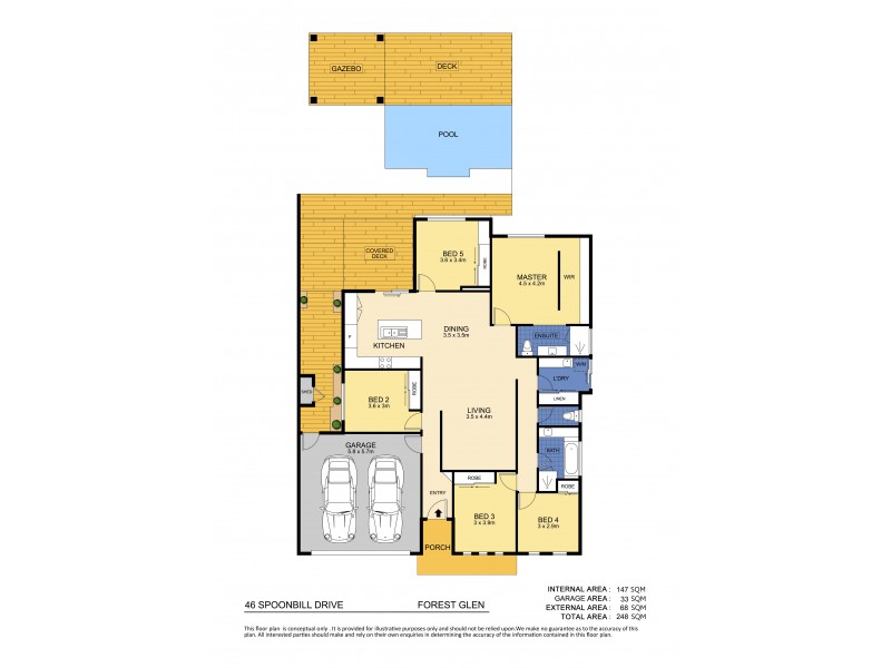 46 Spoonbill Drive, Forest Glen QLD 4556 Floorplan