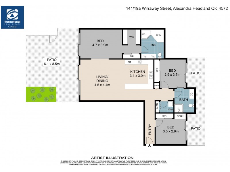 141/19A Wirraway Street, Alexandra Headland QLD 4572 Floorplan