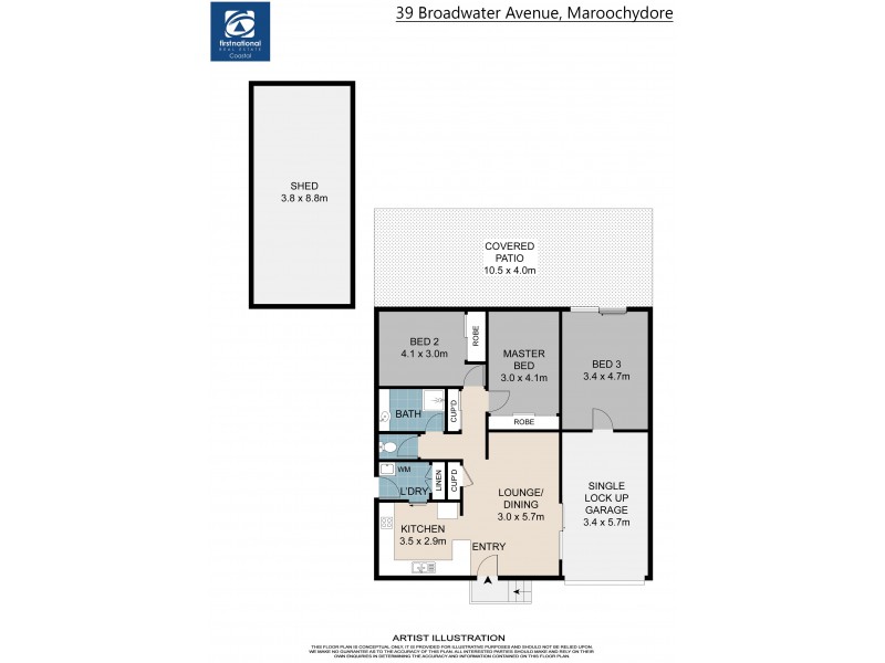 39 Broadwater Avenue, Maroochydore QLD 4558 Floorplan