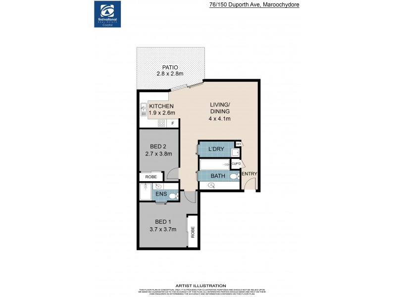 76/150 Duporth Avenue, Maroochydore QLD 4558 Floorplan