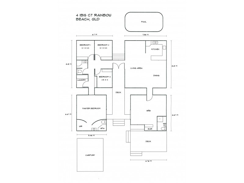 4 Ibis Court, Rainbow Beach QLD 4581 Floorplan