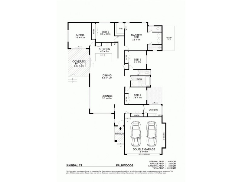 5 Kindal Court, Palmwoods QLD 4555 Floorplan