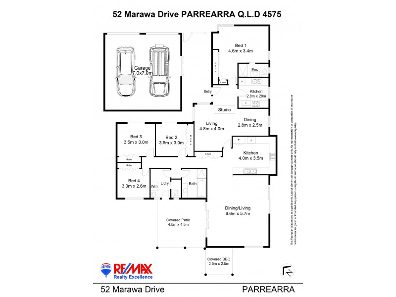 52 Marawa Drive, Parrearra QLD 4575 Floorplan