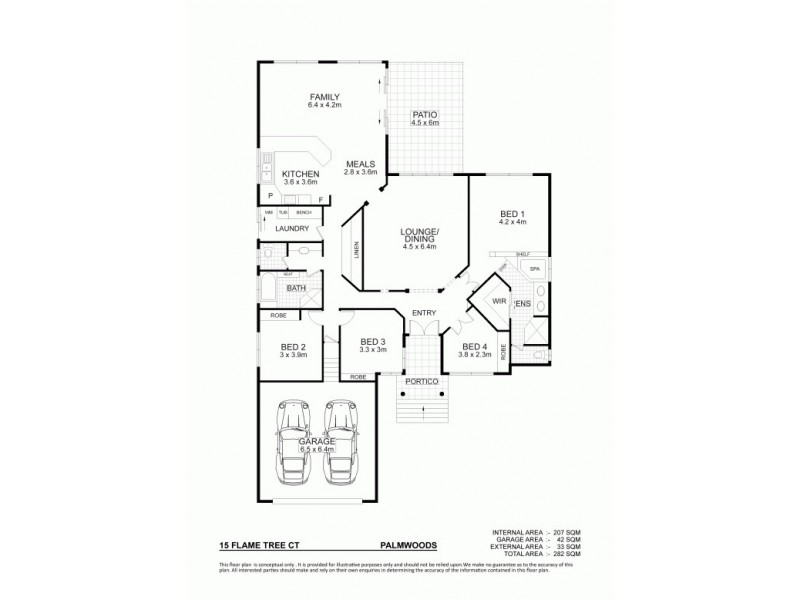 15 Flame Tree Court, Palmwoods QLD 4555 Floorplan