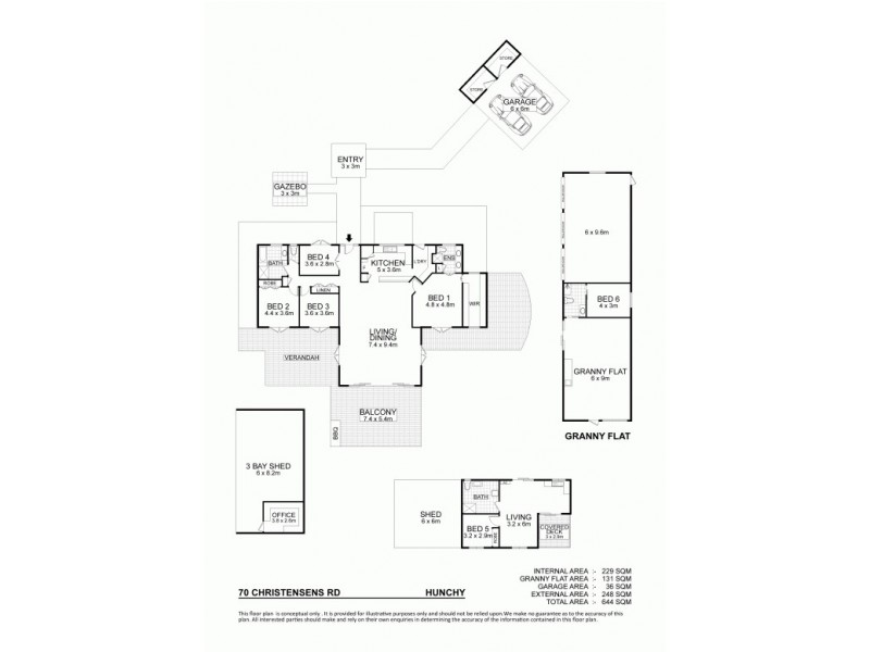 70 Christensens Road, Hunchy QLD 4555 Floorplan