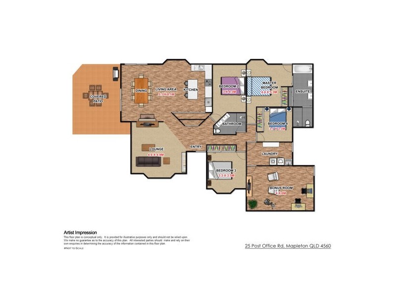 25 Post Office Road, Mapleton QLD 4560 Floorplan