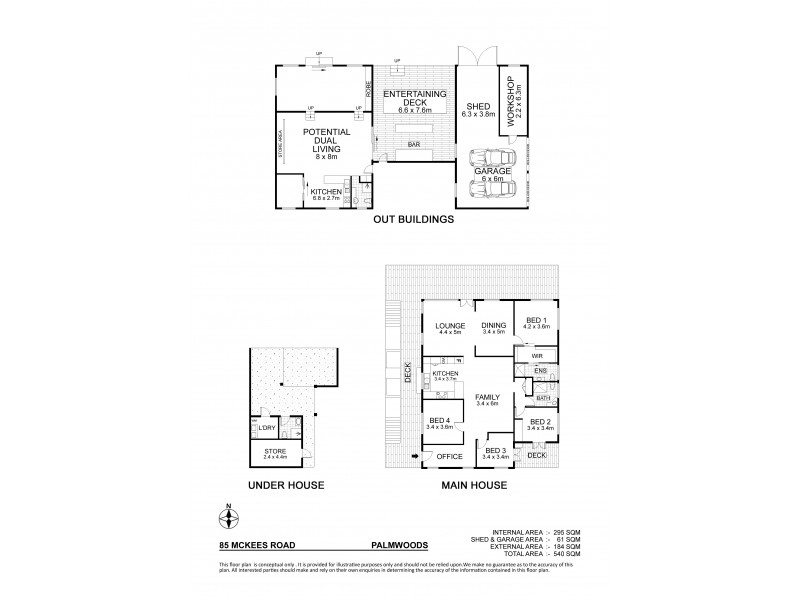 85 McKees Road, Palmwoods QLD 4555 Floorplan
