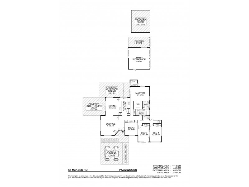 55 McKees Road, Palmwoods QLD 4555 Floorplan