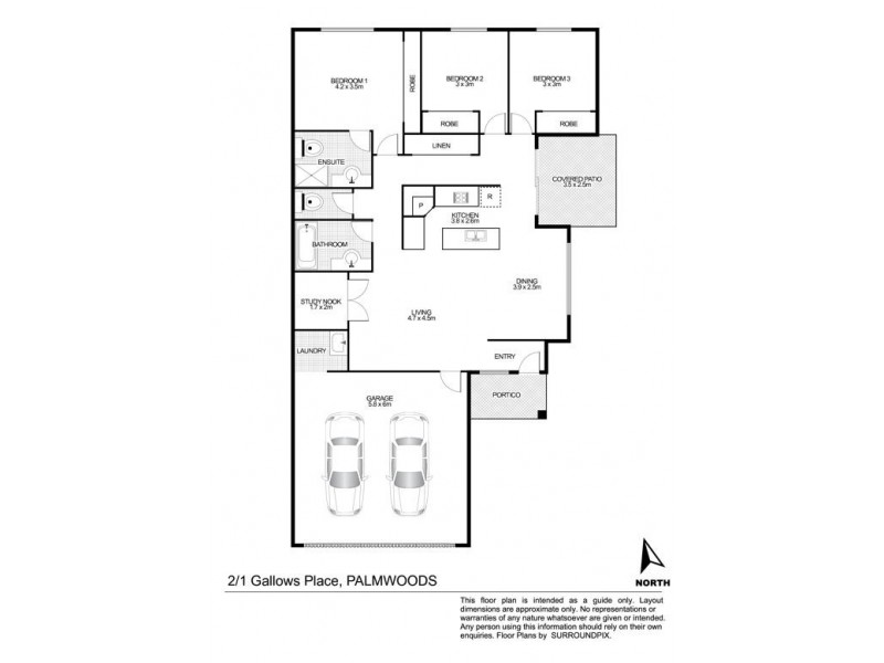 2/1 Gallows Place, Palmwoods QLD 4555 Floorplan