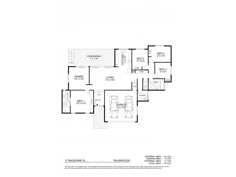 5 Tangerine Place, Palmwoods QLD 4555 Floorplan