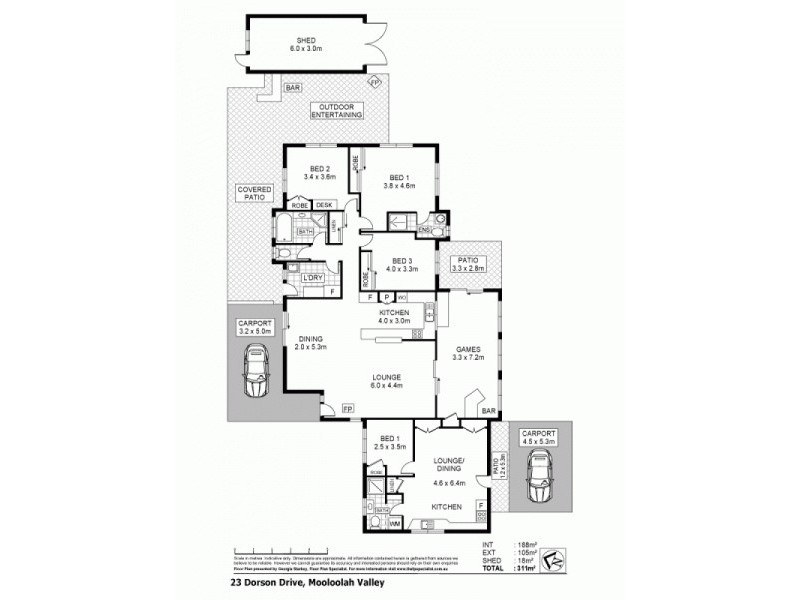 23 Dorson Drive, Mooloolah Valley QLD 4553 Floorplan