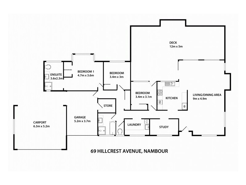 69 Hillcrest Avenue, Nambour QLD 4560 Floorplan