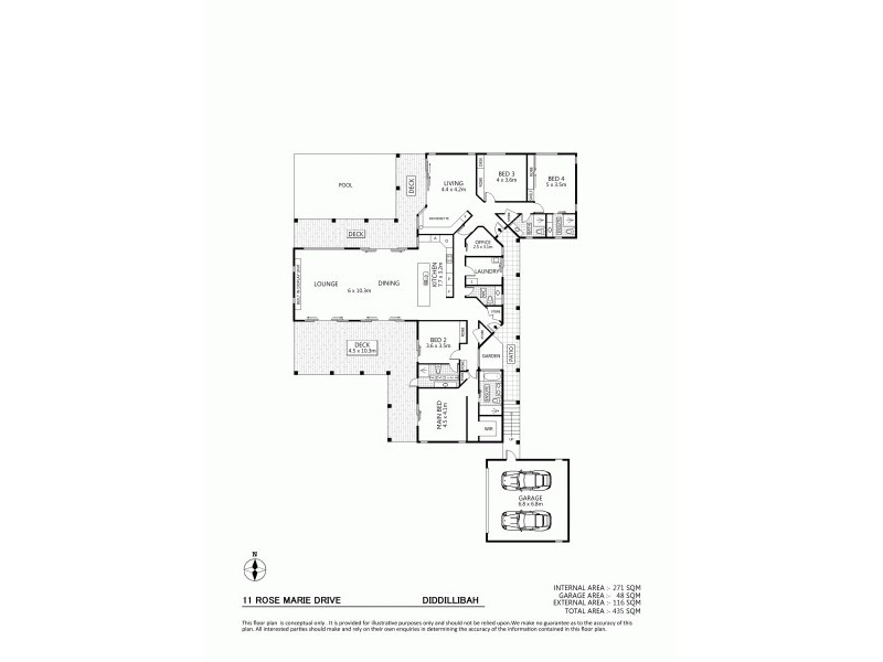 11 Rose Marie Drive, Diddillibah QLD 4559 Floorplan