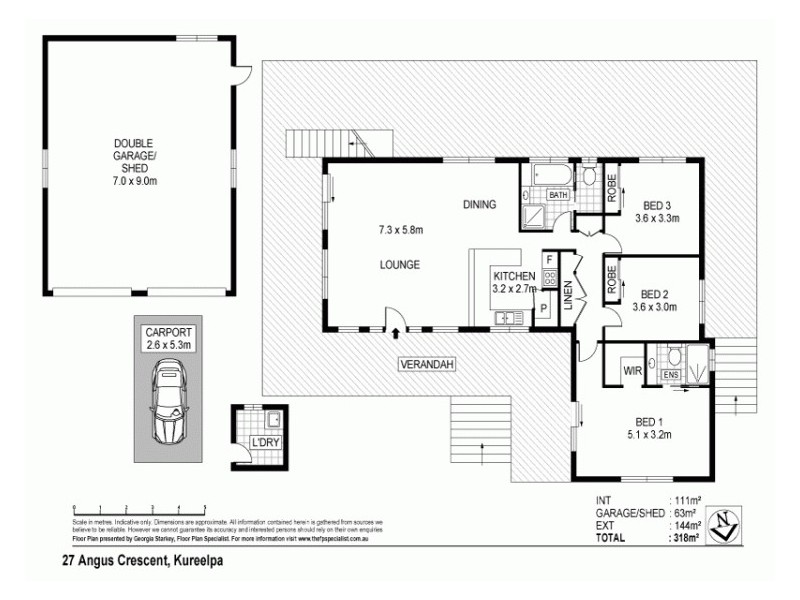 27 Angus Crescent, Kureelpa QLD 4560 Floorplan