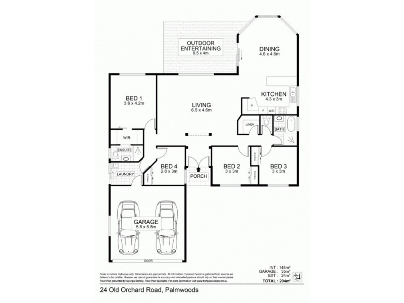 24 Old Orchard Drive, Palmwoods QLD 4555 Floorplan