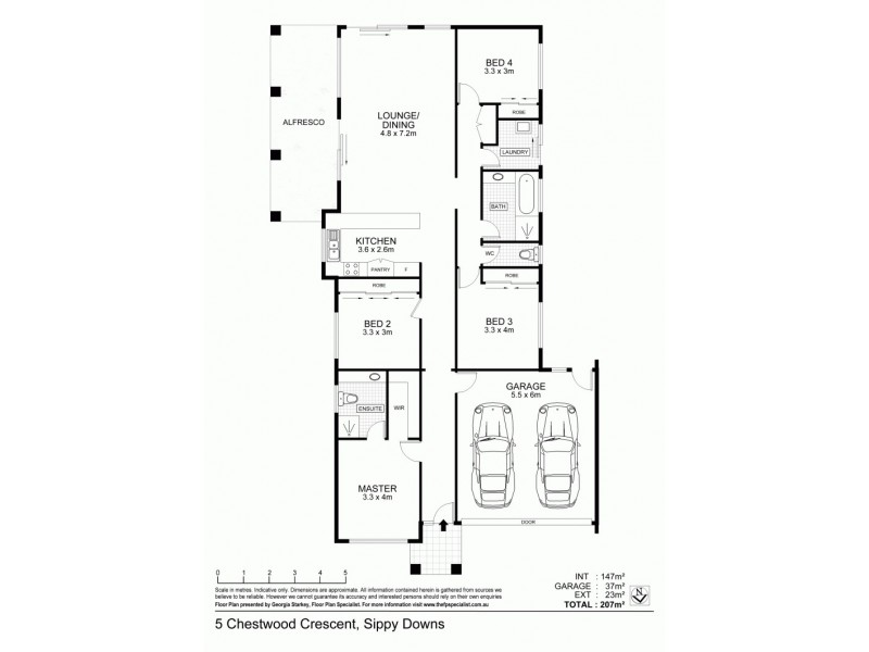 5 Chestwood Crescent, Sippy Downs QLD 4556 Floorplan