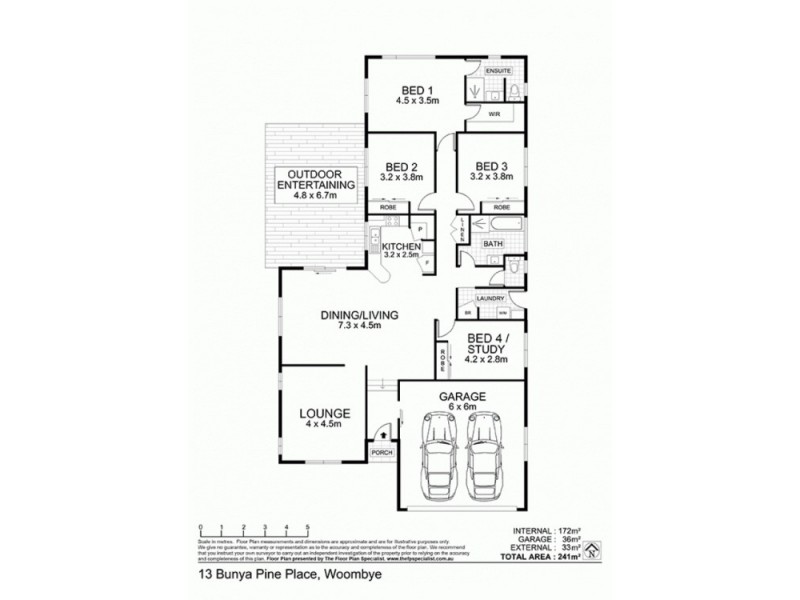 13 Bunya Pine Place, Woombye QLD 4559 Floorplan