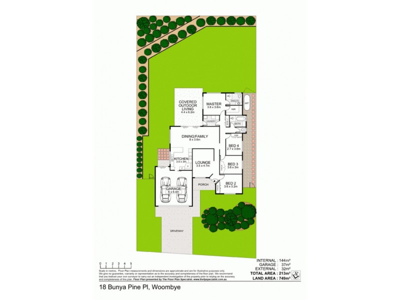 18 Bunya Pine Place, Woombye QLD 4559 Floorplan