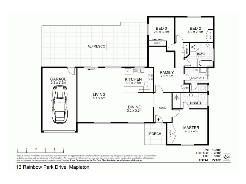 13 Rainbow Park Drive, Mapleton QLD 4560 Floorplan