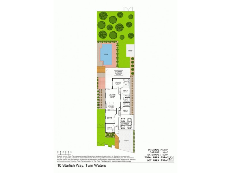 10 Starfish Way, Twin Waters QLD 4564 Floorplan