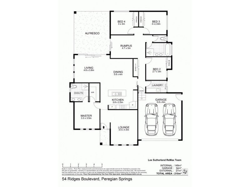 54 Ridges Blvd, Peregian Springs QLD 4573 Floorplan