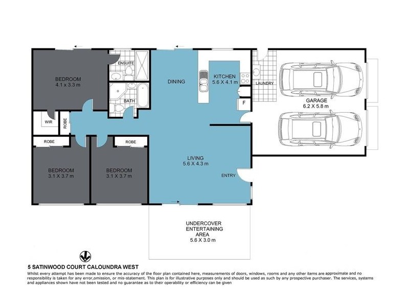 5 Satinwood Court, Caloundra West QLD 4551 Floorplan