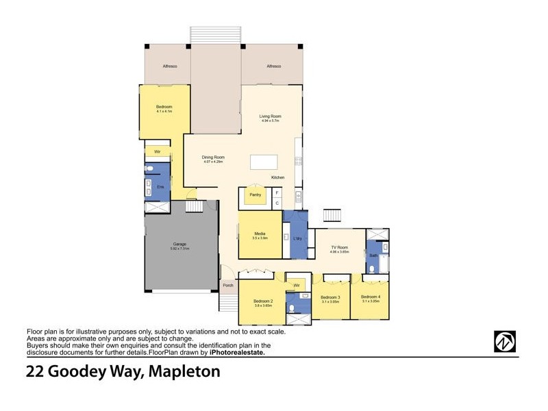 22 Goodey Way, Kureelpa QLD 4560 Floorplan