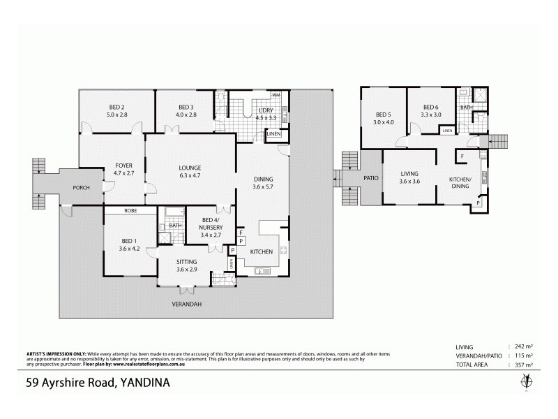 59 Ayrshire Road, Yandina QLD 4561 Floorplan